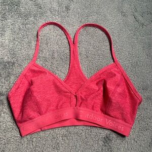 Outdoor Voices Women's Pink Sports Bra small